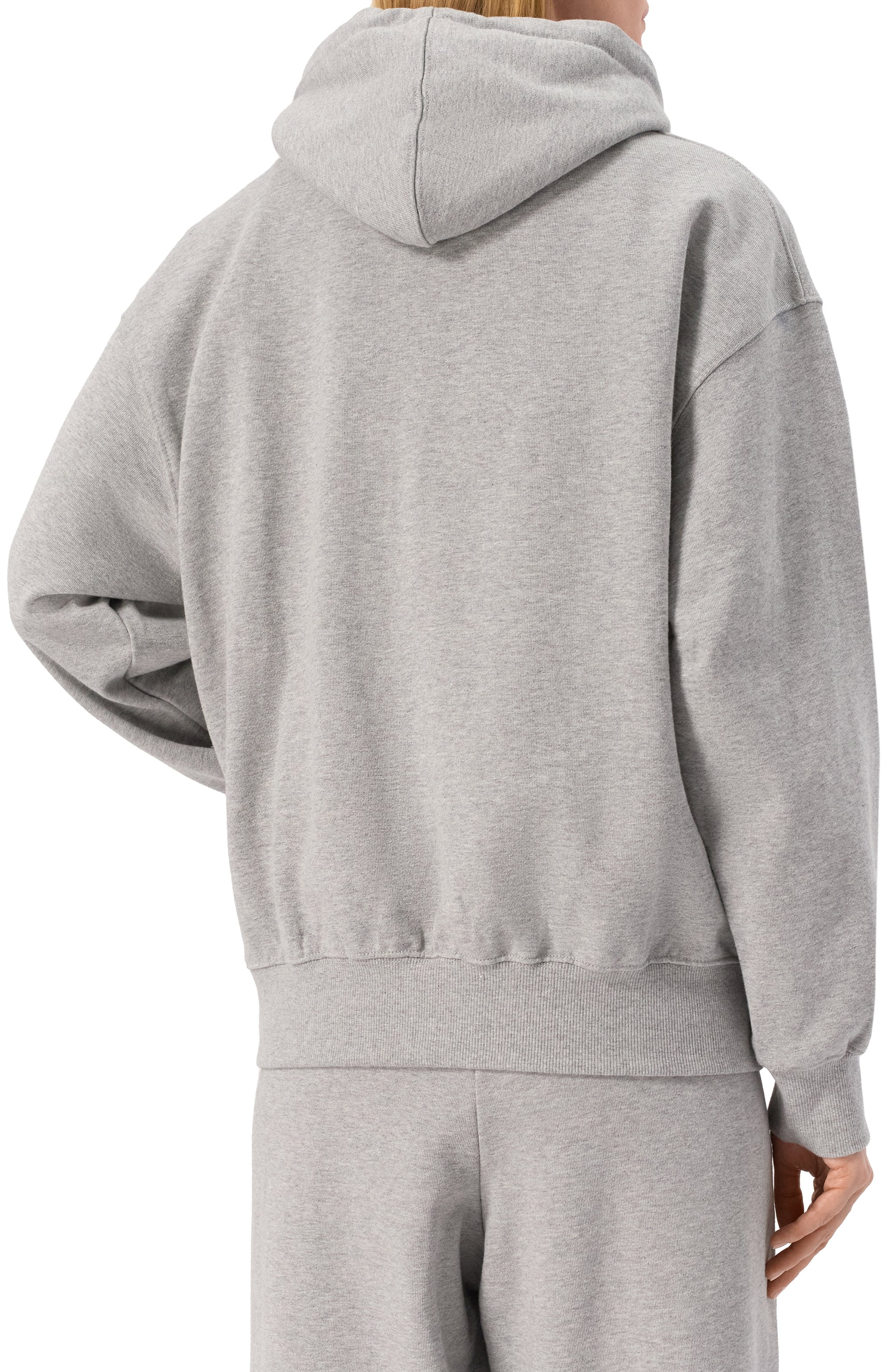 Хлопковое худи AECA WHITE, арт. AWCMFWBDTSPSO002C0.GREY/WHITE (XL), фото 4