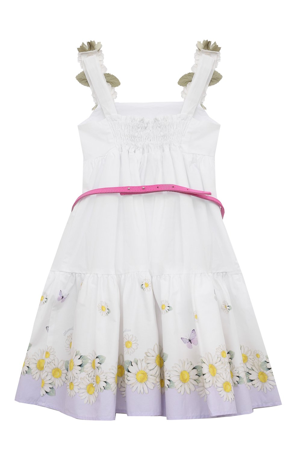 Хлопковое платье MONNALISA, арт. 31C914, фото 2