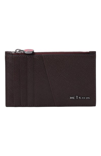 Мужской кожаный футляр для кредитных карт KITON, арт. UPEA009N01269
