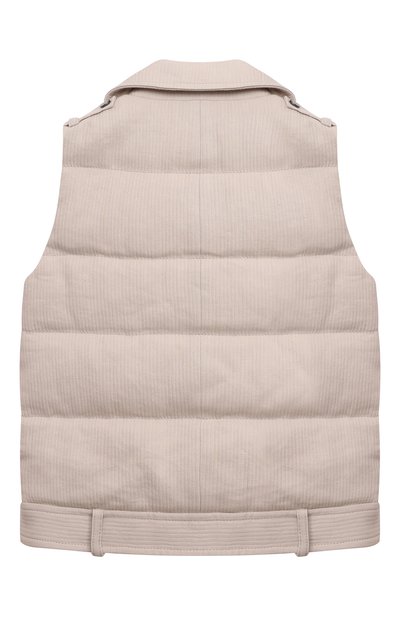 Пуховый жилет BRUNELLO CUCINELLI бежевого цвета по цене 92500 руб., арт. BH587J025C, фото 2 Пуховый жилет BRUNELLO CUCINELLI, арт. BH587J025C, фото 2