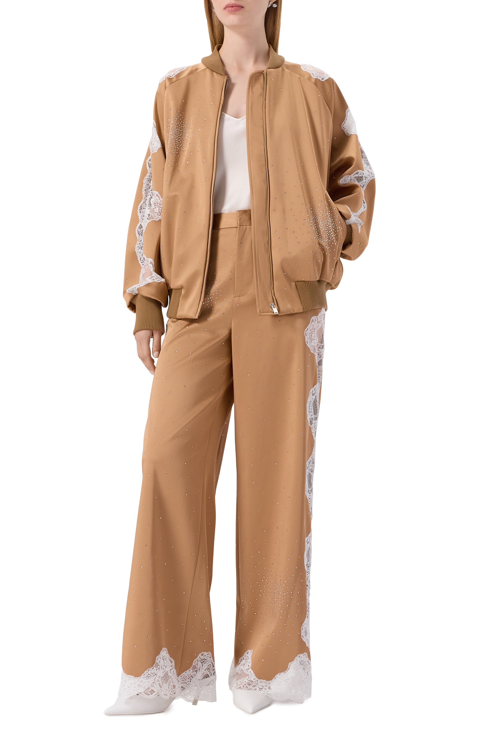 Бомбер с отделкой стразами GIUSEPPE DI MORABITO, арт. 05FWB0127YC 05300A, фото 2