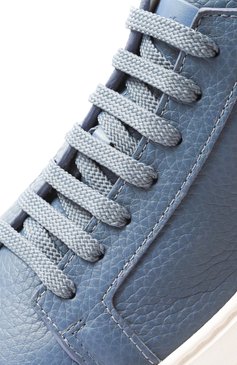 Мужские кожаные кеды SANTONI голубого цвета, арт. MBCG21571BARCMMD | Фото 7 (Материал внутренний: Натуральная кожа; Драгоценные камни: Проставлено; Материал сплава: Проставлено; Подошва: Массивная; Материал внешний: Натуральная кожа; Материал утеплителя: Без утеплителя; Стили: Классический; Кросс-КТ: Низкие)