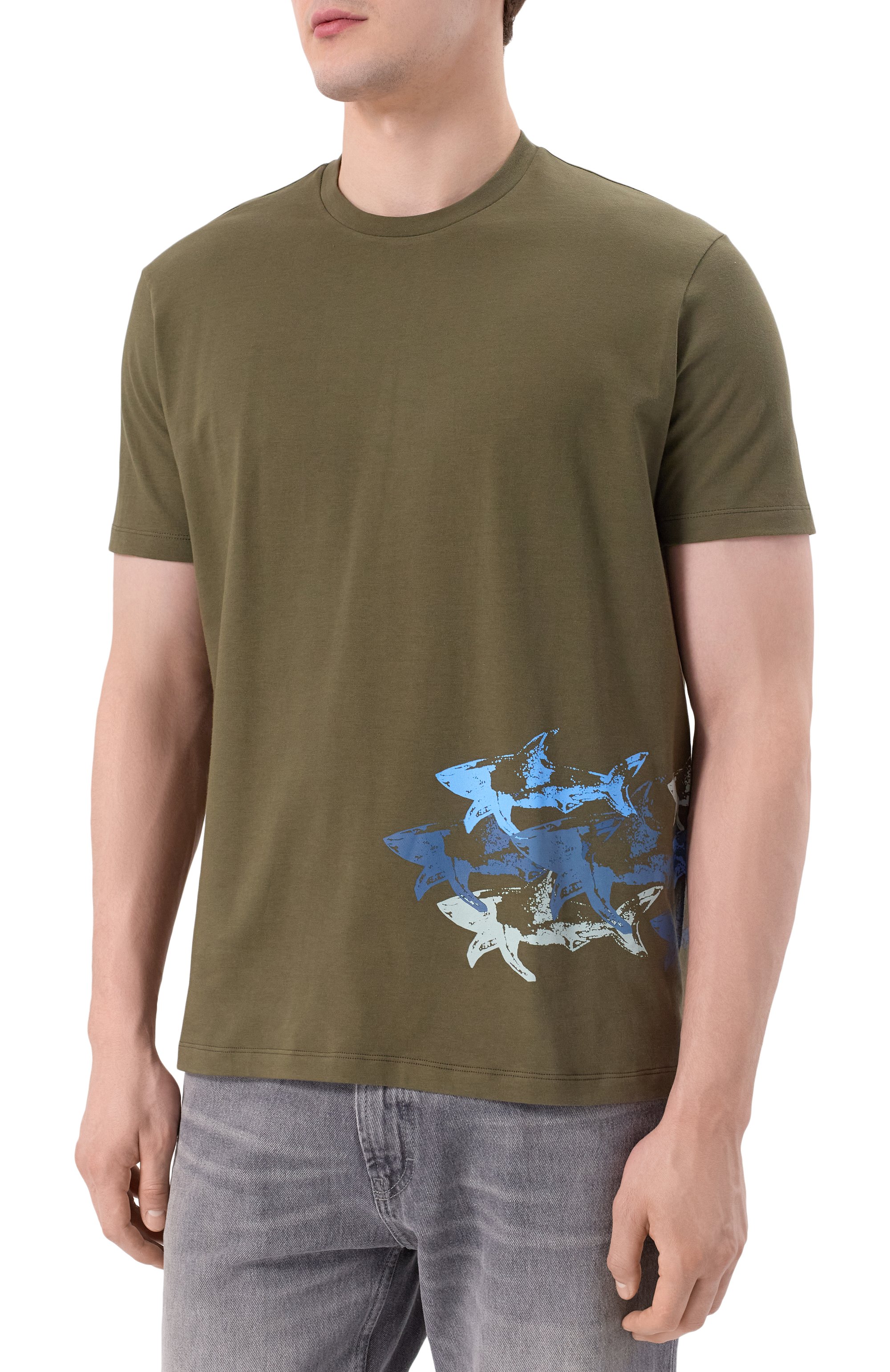 Хлопковая футболка PAUL&SHARK, арт. 25411040, фото 3