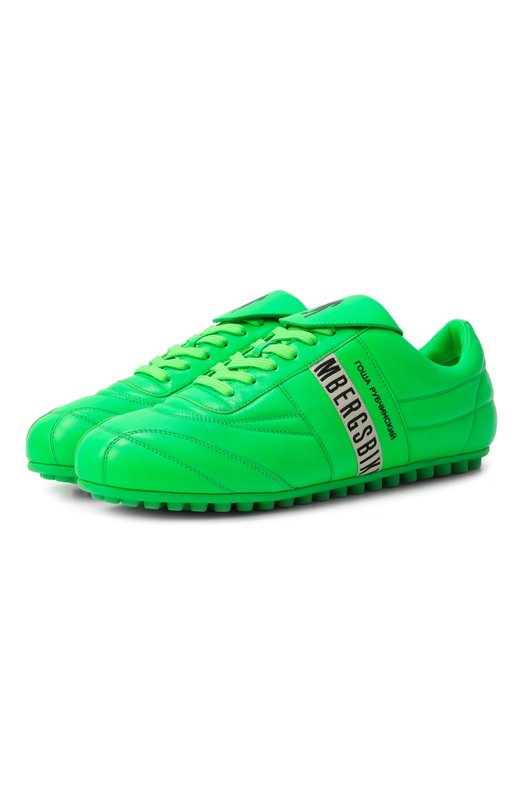 Кожаные кроссовки ГОША РУБЧИНСКИЙ х Bikkembergs ГОША РУБЧИНСКИЙ GRBKK Зелёный GRBKK