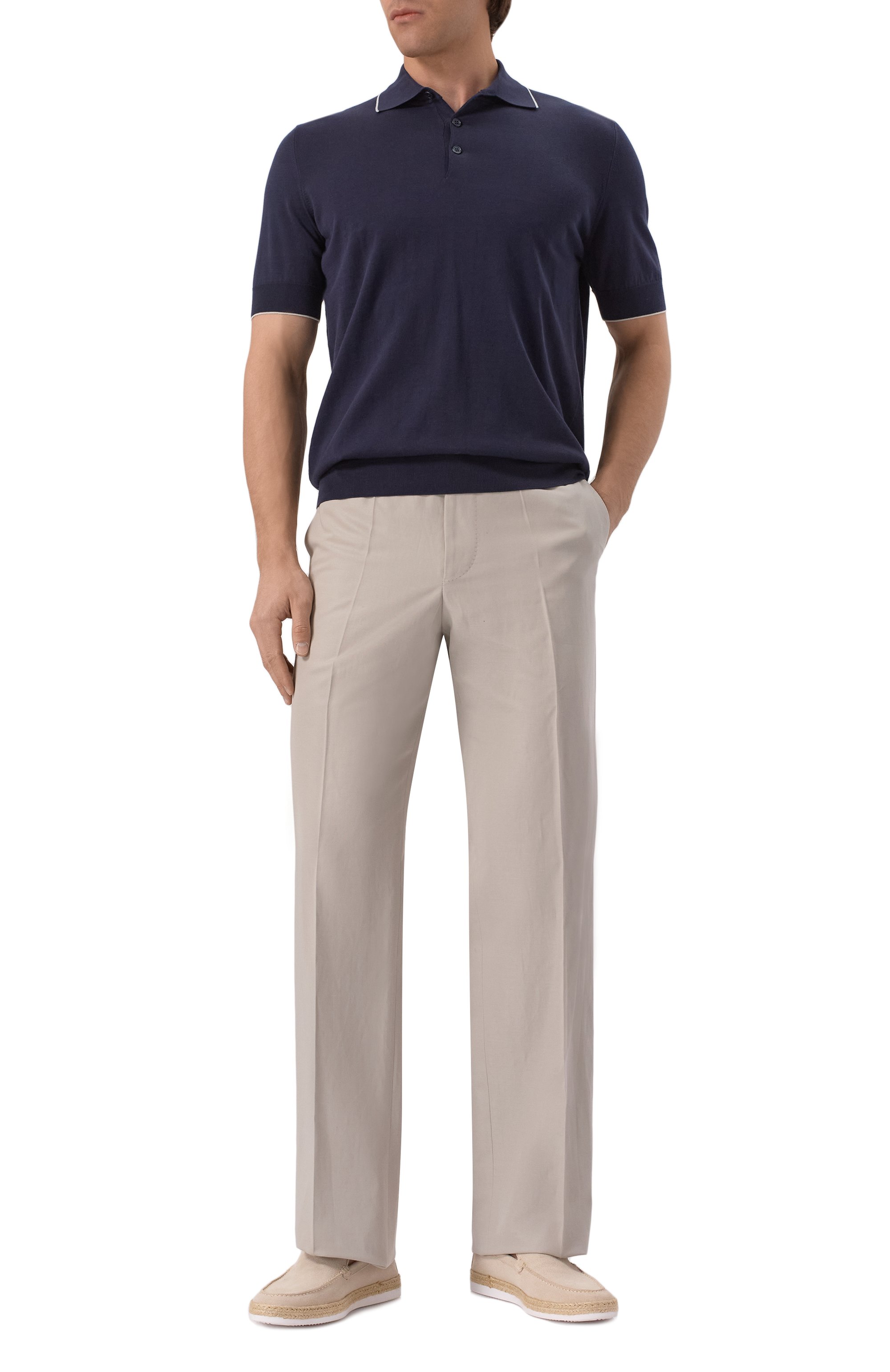 Хлопковое поло BRUNELLO CUCINELLI, арт. M29805205, фото 2