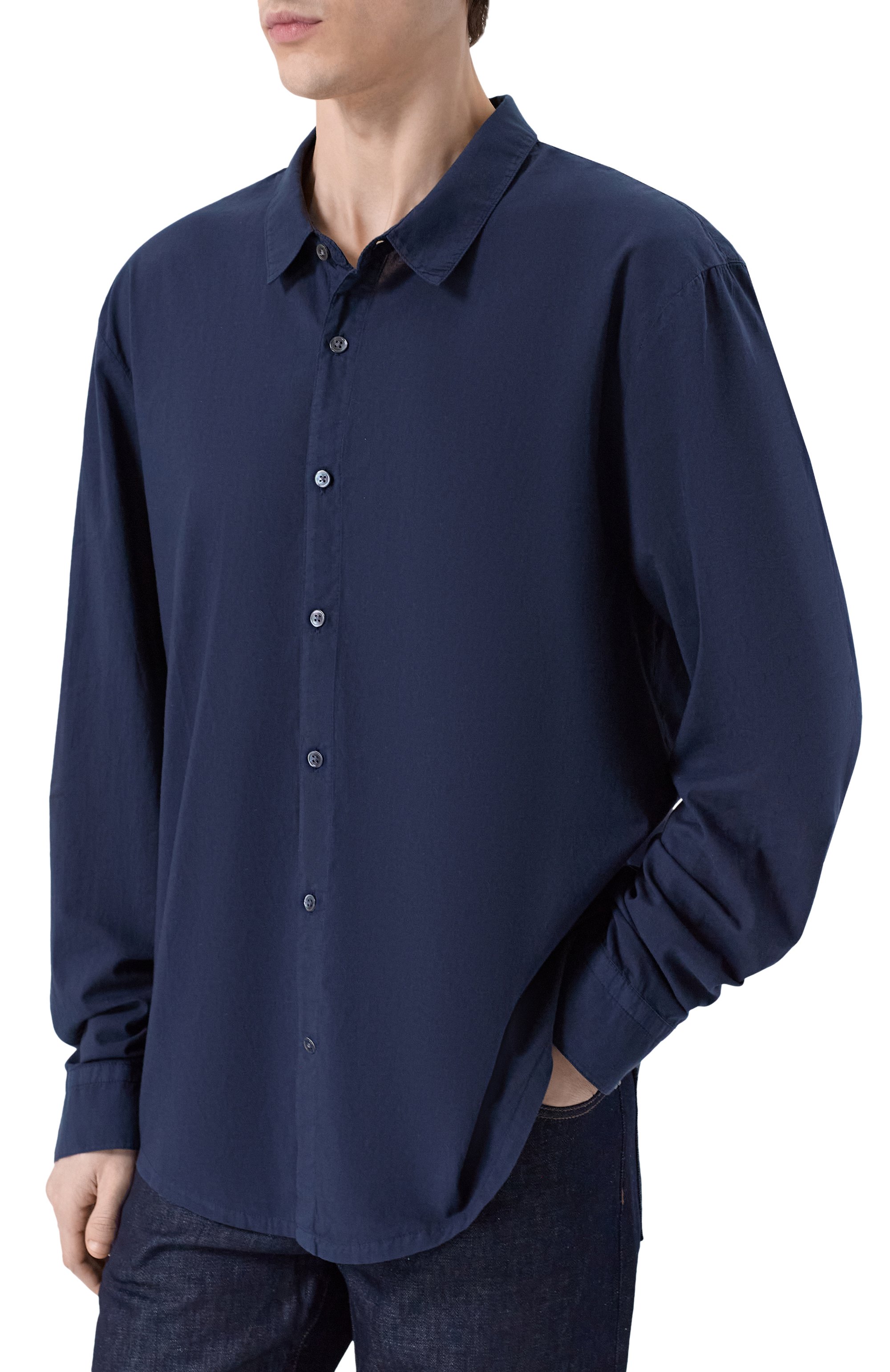 Хлопковая рубашка JAMES PERSE, арт. MLC3408, фото 3