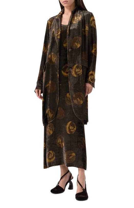 Бархатный жакет Uma Wang UW6070 Коричневый  UW6070 Фото 2