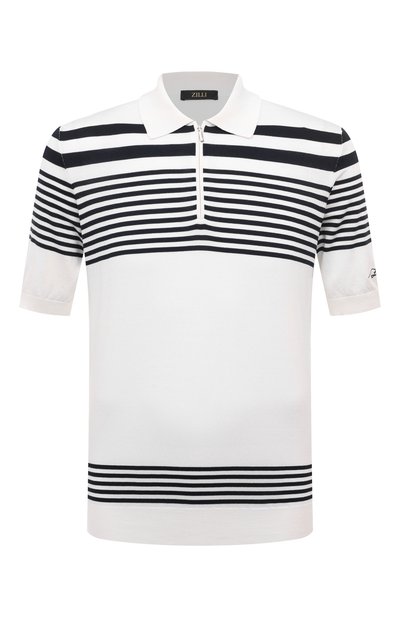 Мужская поло из хлопка и шелка ZILLI, арт. KZP002M0142VYC000