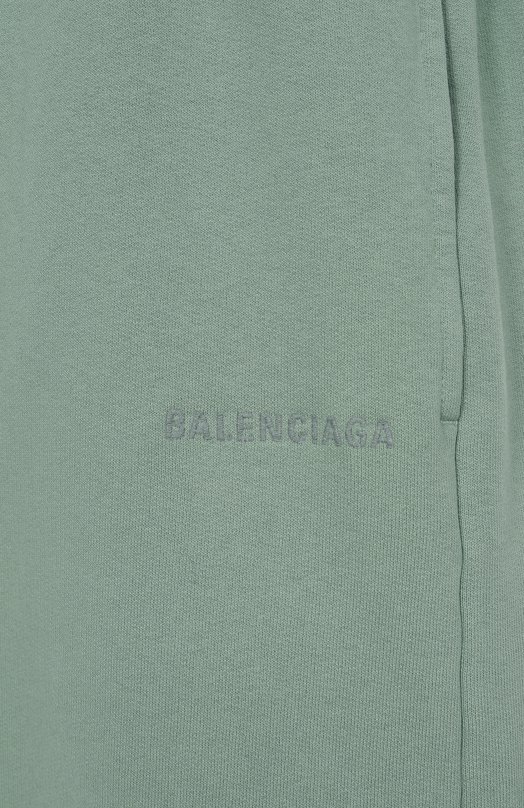 Хлопковые шорты Balenciaga 826385/TSVG6 Зелёный  826385/TSVG6 Фото 6