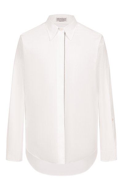 Женская хлопковая рубашка BRUNELLO CUCINELLI, арт. M0091MA636