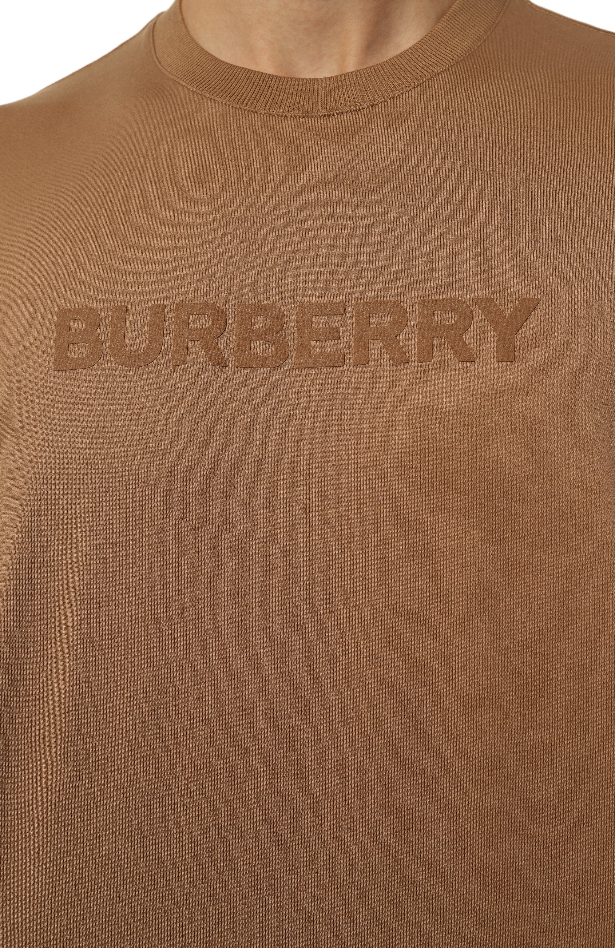Хлопковая футболка BURBERRY, арт. 8083128, фото 5