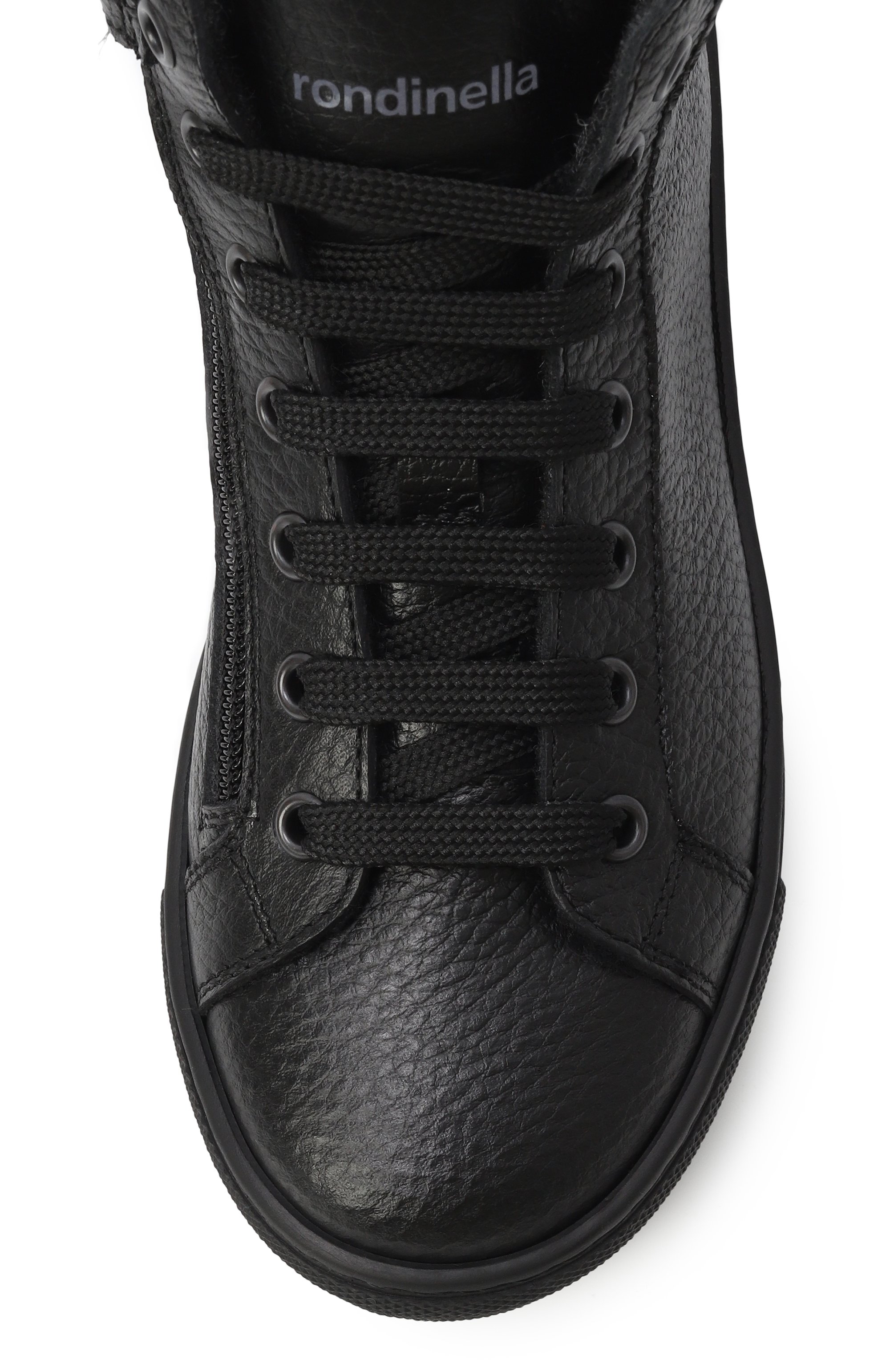 Высокие кеды из кожи RONDINELLA, арт. 115781AI/G0MMA/31-33, фото 4