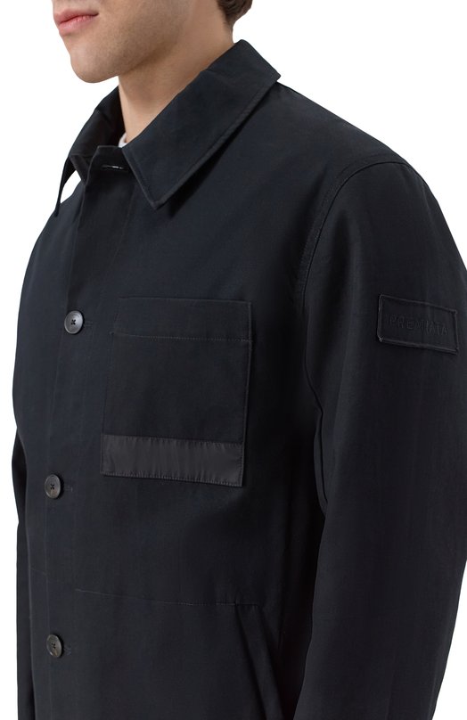 Хлопковая куртка-рубашка Premiata PA1061 Чёрный  PA1061 Фото 5