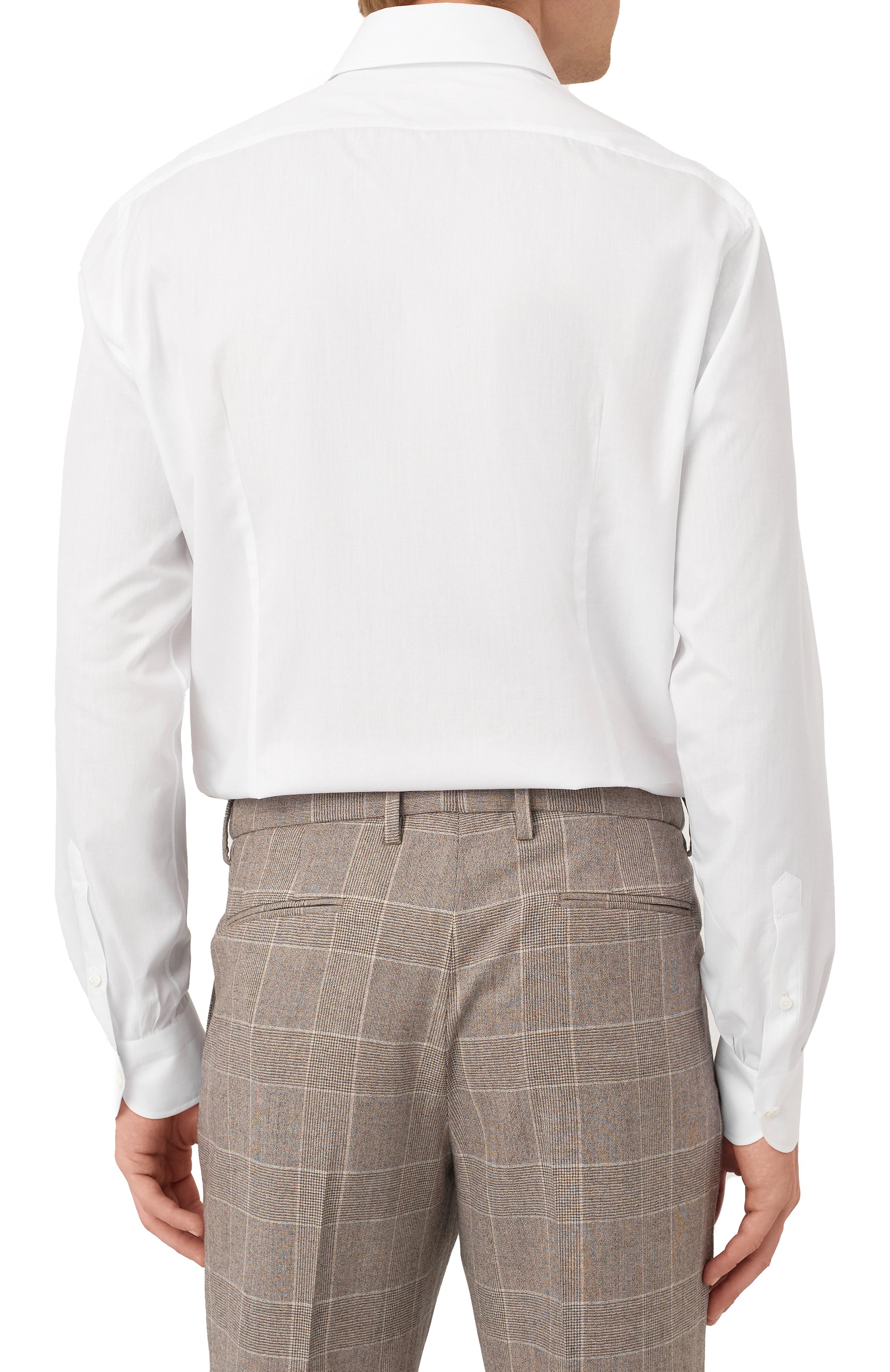 Хлопковая сорочка LUIGI BORRELLI белого цвета по цене 45650 руб., арт. PS30057, фото 4 Хлопковая сорочка LUIGI BORRELLI, арт. PS30057, фото 4