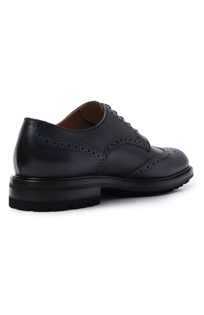Кожаные дерби KITON темно-синего цвета по цене 146500 руб., арт. USSA465N01508, фото 4 Кожаные дерби KITON, арт. USSA465N01508, фото 4