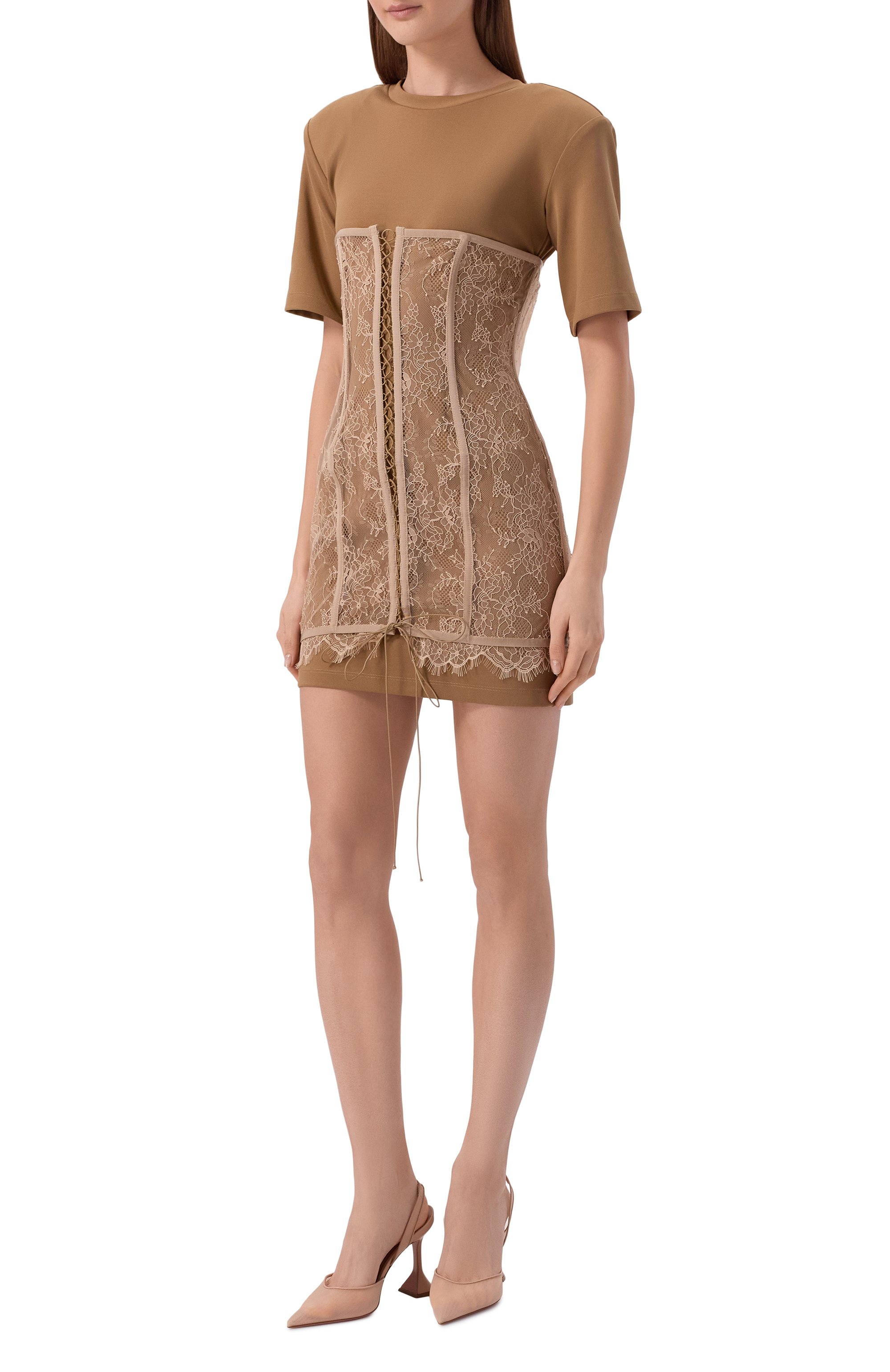 Туфли holli 95 AMINA MUADDI бежевого цвета по цене 89250 руб., арт. H0LLI MESH SLING 95/MESH, фото 3 Туфли holli 95 AMINA MUADDI, арт. H0LLI MESH SLING 95/MESH, фото 3