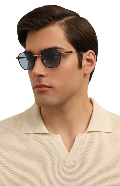 Солнцезащитные очки LUNETTERIE GENERALE, арт. CAVALIER SEUL G0LD & BLU BLU, фото 3