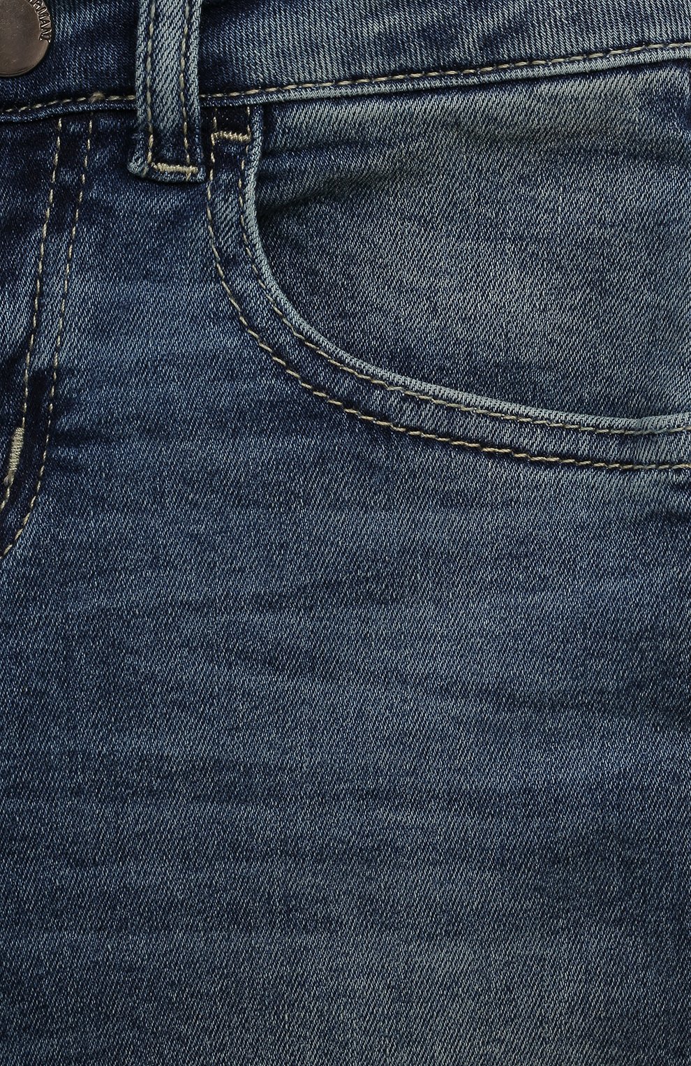 Джинсы EMPORIO ARMANI синего цвета по цене 16500 руб., арт. 6DHJ07/3D24Z, фото 3 Джинсы EMPORIO ARMANI, арт. 6DHJ07/3D24Z, фото 3