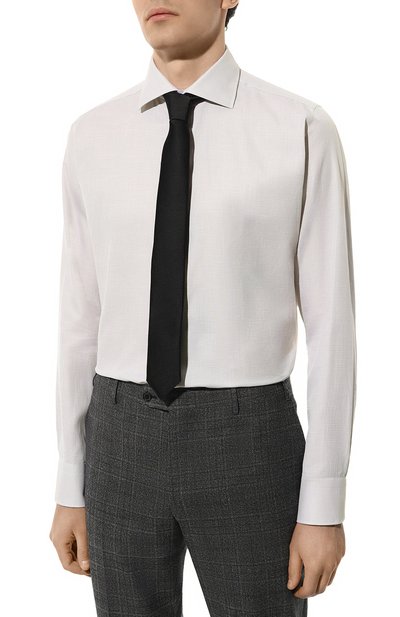 Сорочка из хлопка и льна CANALI, арт. N798/GR03205, фото 3