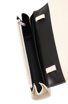 Женская сумка all-day JIL SANDER кремового цвета, арт. J07ZH0012/P5355 | Фото 5 (Размер: mini; Материал: Натуральная кожа; Ремень/цепочка: На ремешке)