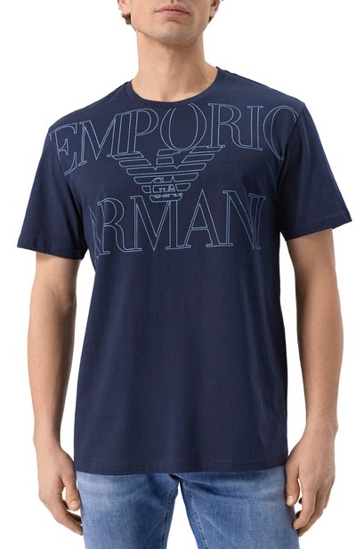 Хлопковая футболка EMPORIO ARMANI, арт. EM000574/AF12326, фото 3