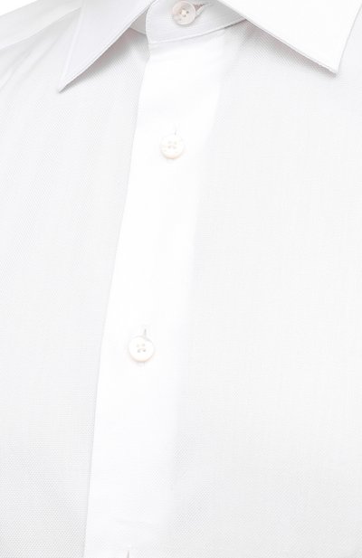 Хлопковая сорочка с воротником кент ZEGNA, арт. 204080/9MS4PA, фото 5