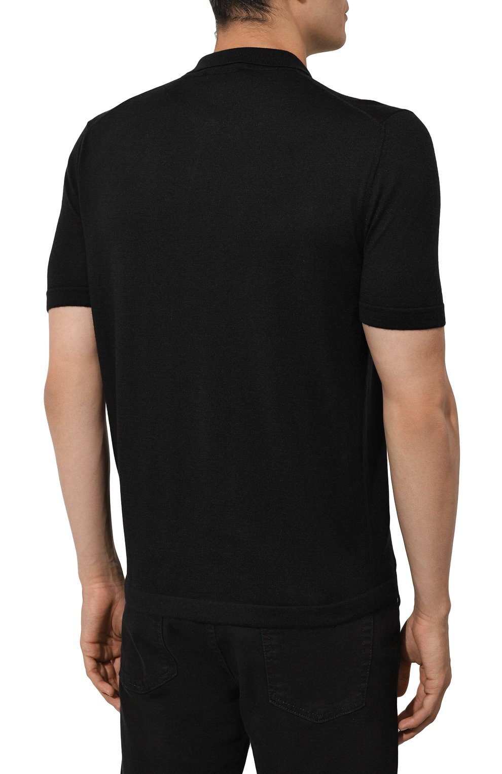 Поло из шерсти и шелка KITON, арт. UMM052406, фото 4