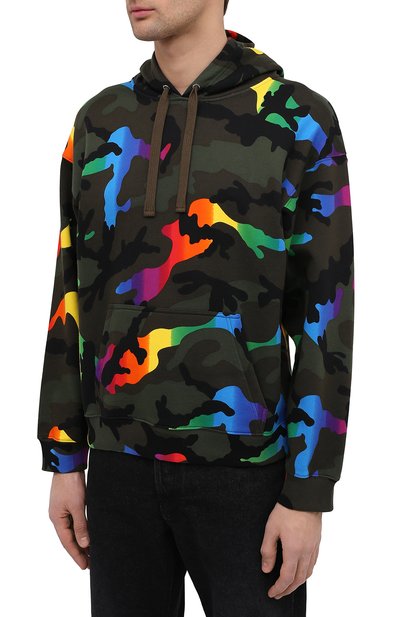 Хлопковое худи VALENTINO, арт. VV3MF06H72N, фото 3