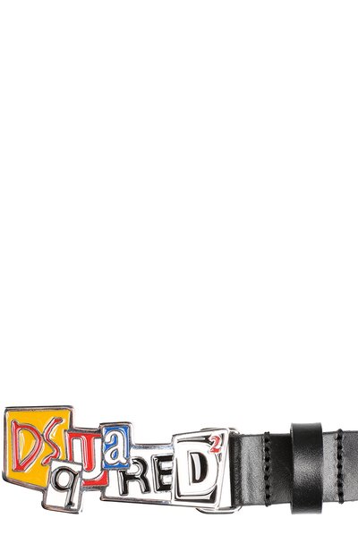 Кожаный ремень с фигурной пряжкой DSQUARED2, арт. DQ02F5-D00Q1, фото 3
