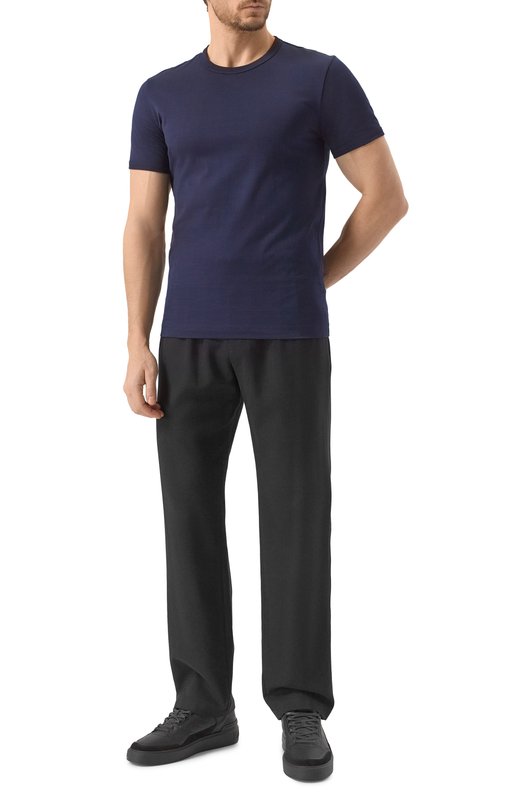 Хлопковая футболка Dolce & Gabbana G8JX7T/FU7EQ Синий  G8JX7T/FU7EQ Фото 2