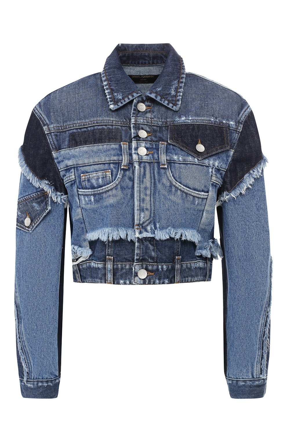 Джинсовая куртка DOLCE & GABBANA голубого цвета по цене 240000 руб., арт. F9D77D/G8959, фото 1 Джинсовая куртка DOLCE & GABBANA, арт. F9D77D/G8959, фото 1