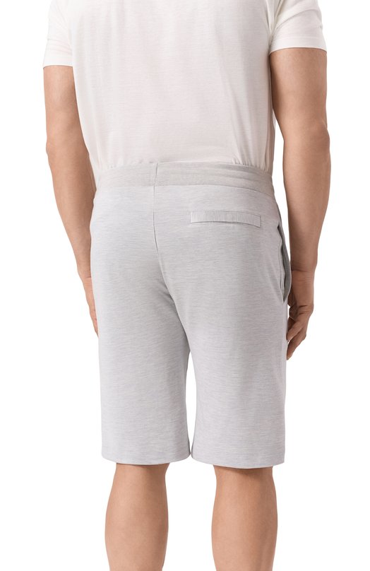 Шорты из шелка и хлопка Paul&Shark 25411874/3XL Серый  25411874/3XL Фото 4