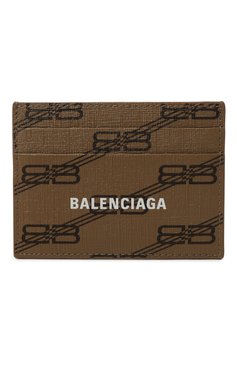 Мужской футляр для кредитных карт BALENCIAGA бежевого цвета, арт. 594309/210DA | Фото 1 (Нос: Не проставлено; Материал сплава: Проставлено; Материал: Синтетический материал)