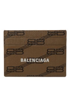 Мужской футляр для кредитных карт BALENCIAGA бежевого цвета, арт. 594309/210DA | Фото 1 (Материал сплава: Проставлено; Нос: Не проставлено; Материал: Пластик)