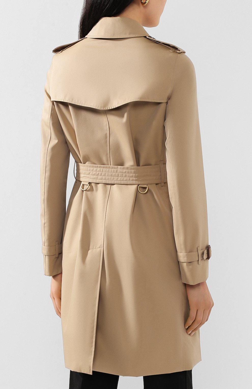 Хлопковый тренч kensington BURBERRY бежевого цвета по цене 249000 руб., арт. 4073373, фото 4 Хлопковый тренч kensington BURBERRY, арт. 4073373, фото 4