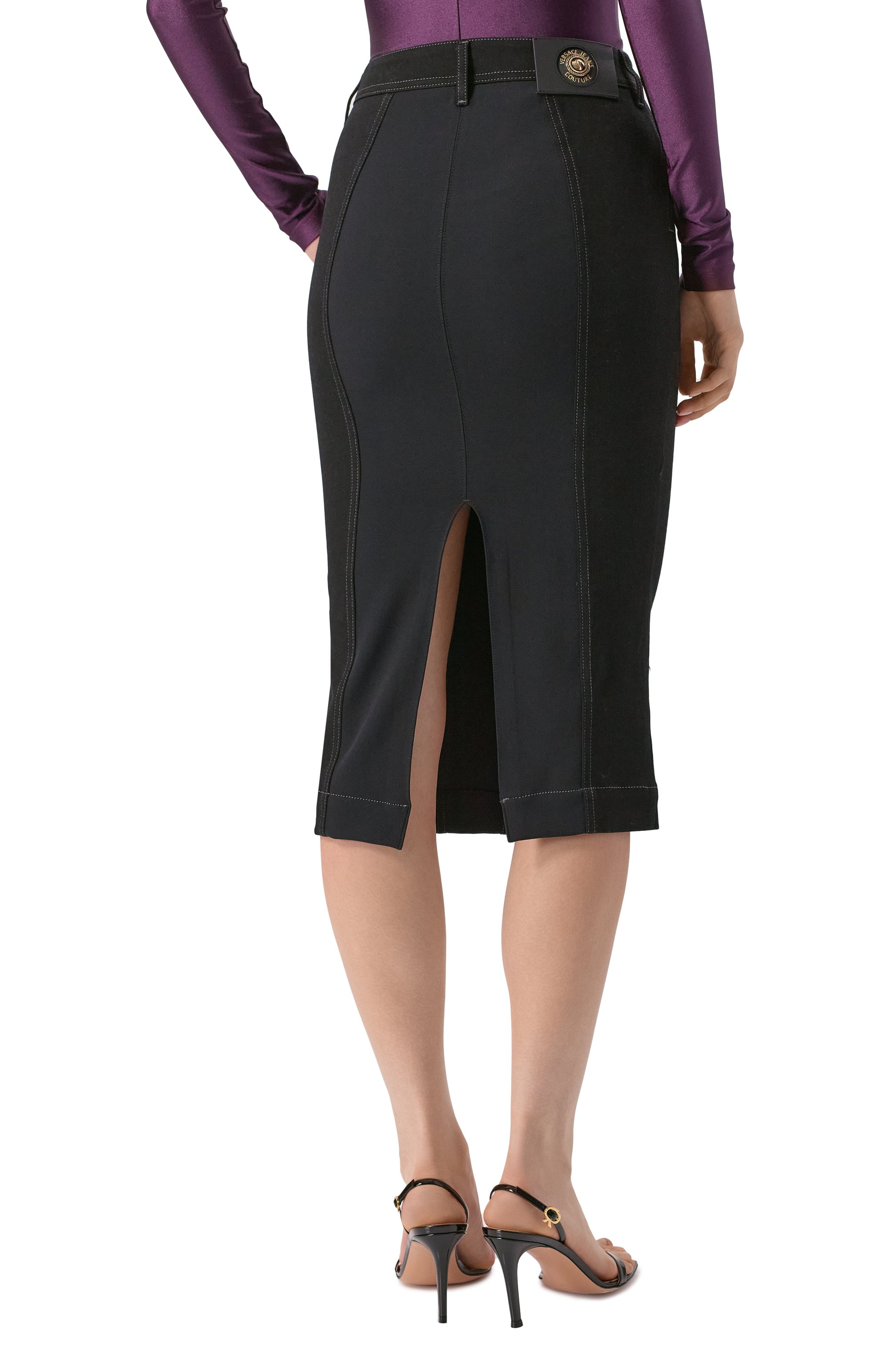 Джинсовая юбка VERSACE JEANS COUTURE, арт. 79HAE84M/DT037Q, фото 4