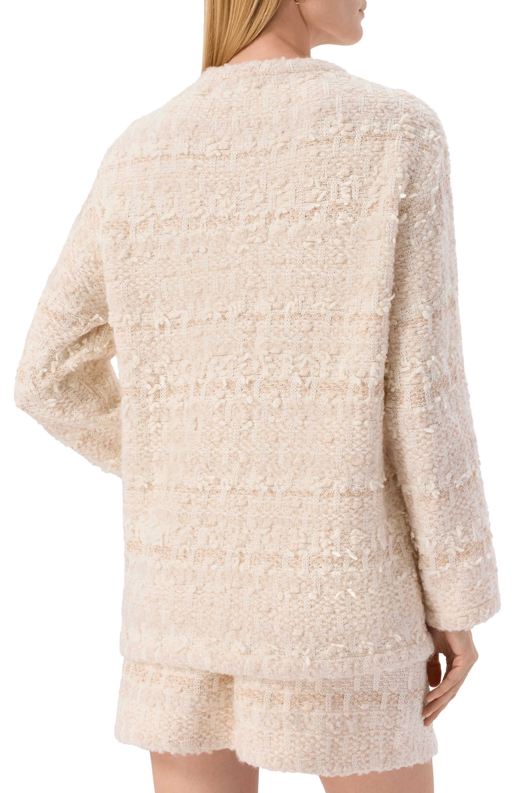 Шерстяной кардиган AND THE BRAND бежевого цвета по цене 87080 руб., арт. W26-CG044-1002-102, фото 4 Шерстяной кардиган AND THE BRAND, арт. W26-CG044-1002-102, фото 4