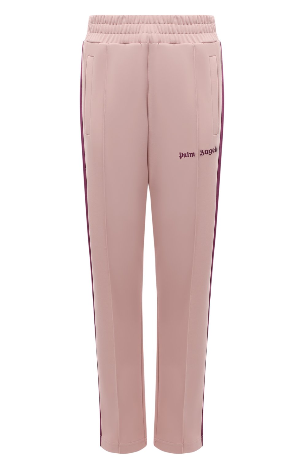 Брюки PALM ANGELS светло-розового цвета по цене 37950 руб., арт. PWCA035F21FAB0013838, фото 1 Брюки PALM ANGELS, арт. PWCA035F21FAB0013838, фото 1