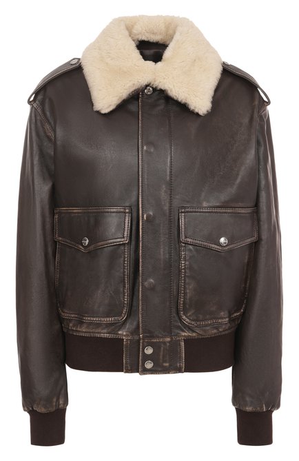 Женский кожаный бомбер HALFBOY, арт. HF251WL005