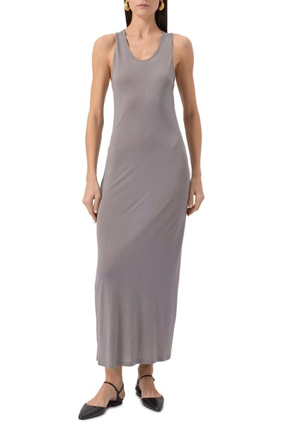 Платье из вискозы и шерсти LOULOU DE SAISON серого цвета по цене 19250 руб., арт. MYR0N, фото 3 Платье из вискозы и шерсти LOULOU DE SAISON, арт. MYR0N, фото 3