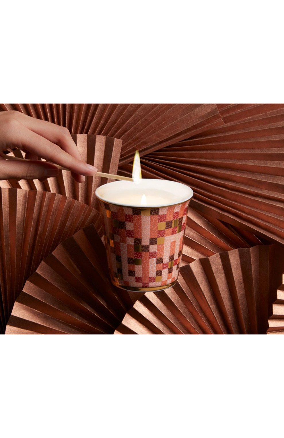 Свеча ароматическая atacama BERNARDAUD оранжевого цвета по цене 24050 руб., арт. 2570/3843, фото 2 Свеча ароматическая atacama BERNARDAUD, арт. 2570/3843, фото 2