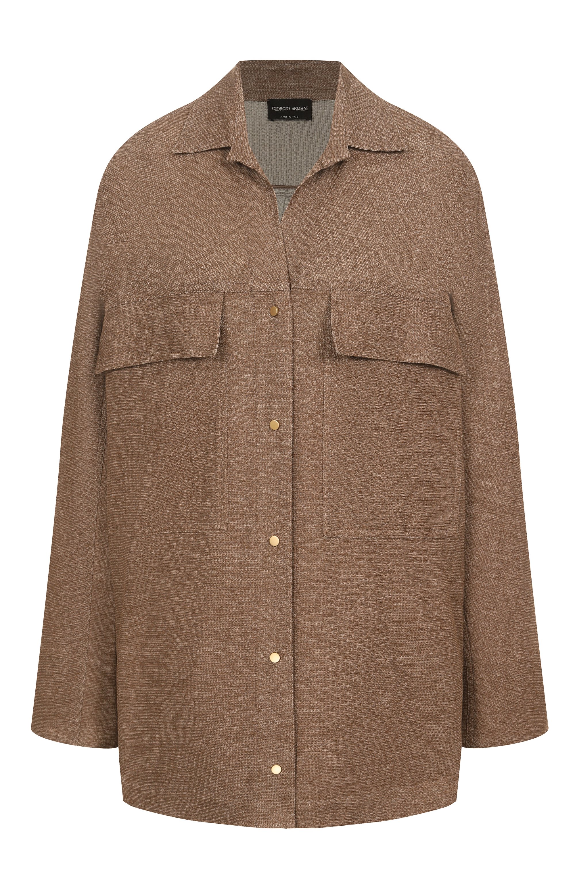 Рубашка изо льна и вискозы GIORGIO ARMANI, арт. GW000905/AF15060, фото 1