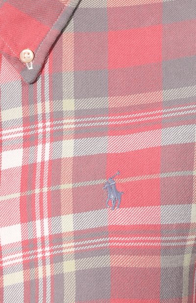 Хлопковая рубашка POLO RALPH LAUREN розового цвета по цене 8935 руб., арт. 211704805, фото 5 Хлопковая рубашка POLO RALPH LAUREN, арт. 211704805, фото 5