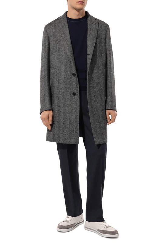 Шерстяные брюки Corneliani 934L27-9317321 Синий  934L27-9317321 Фото 2