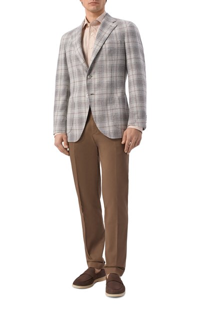 Пиджак из шелка и шерсти ANDREA CAMPAGNA, арт. SALINA C0N SPALLINA BASSA/T26139, фото 2