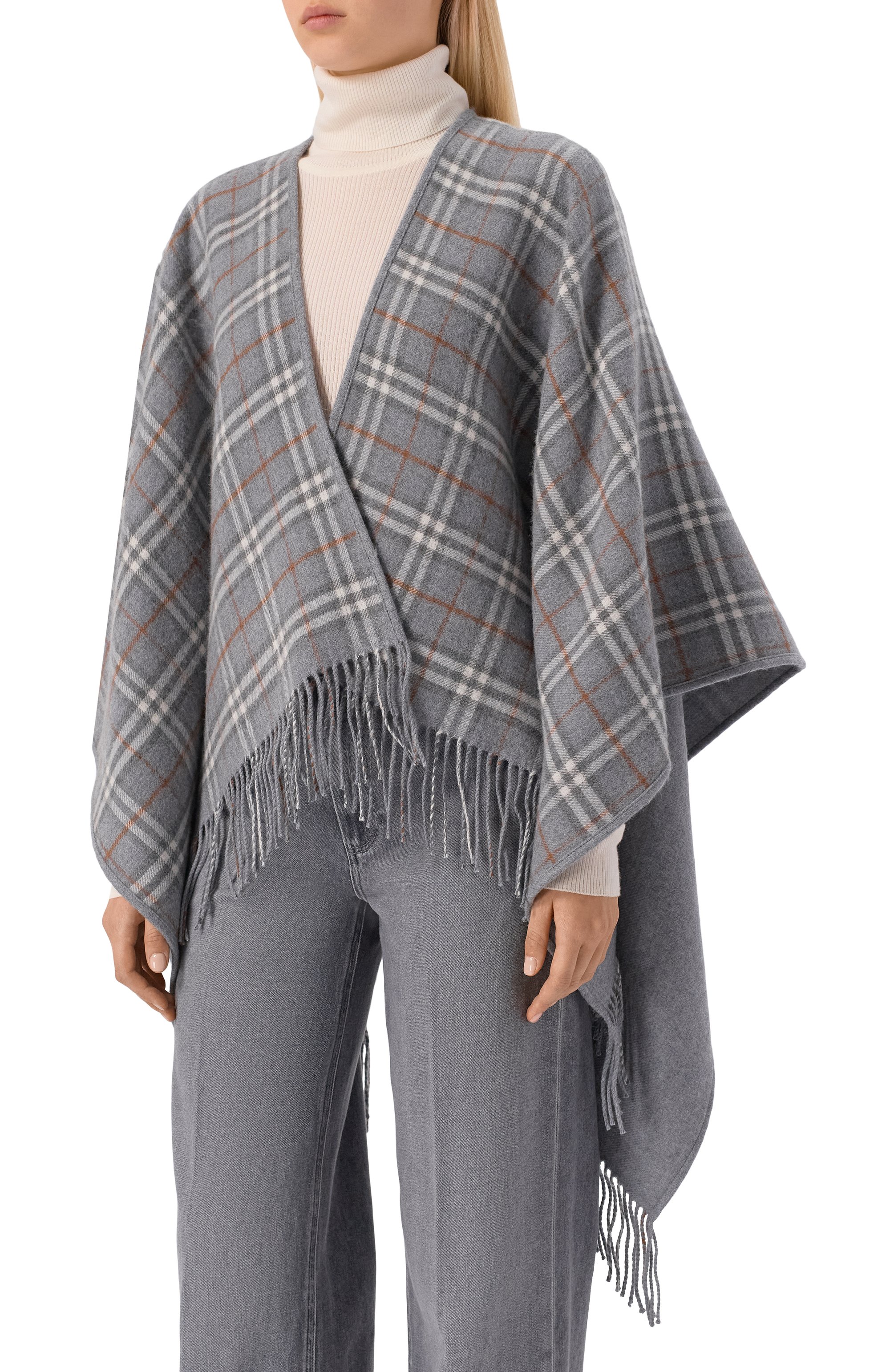 Двусторонняя накидка BURBERRY, арт. 8071675, фото 6