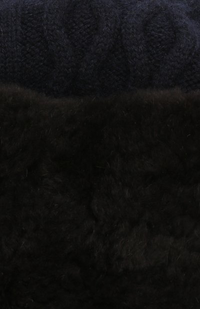 Шерстяная шапка-ушанка с меховой подкладкой ANDREA CAMPAGNA, арт. WU92-A415CTSUM, фото 5