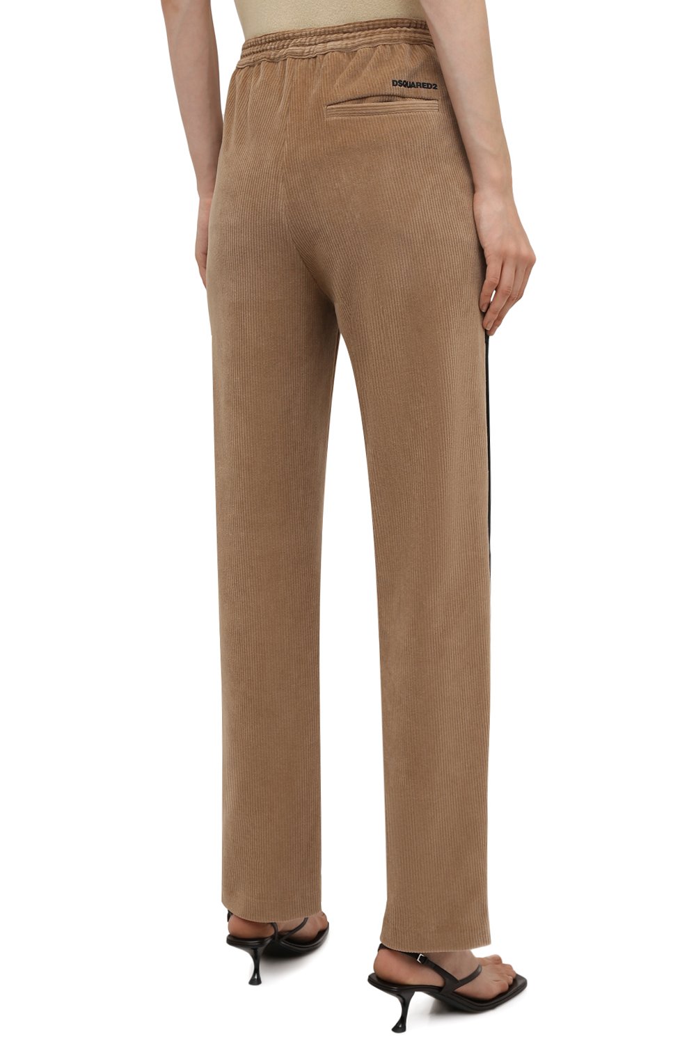 Вельветовые брюки DSQUARED2 бежевого цвета по цене 62150 руб., арт. S75KB0246/S23971, фото 4 Вельветовые брюки DSQUARED2, арт. S75KB0246/S23971, фото 4