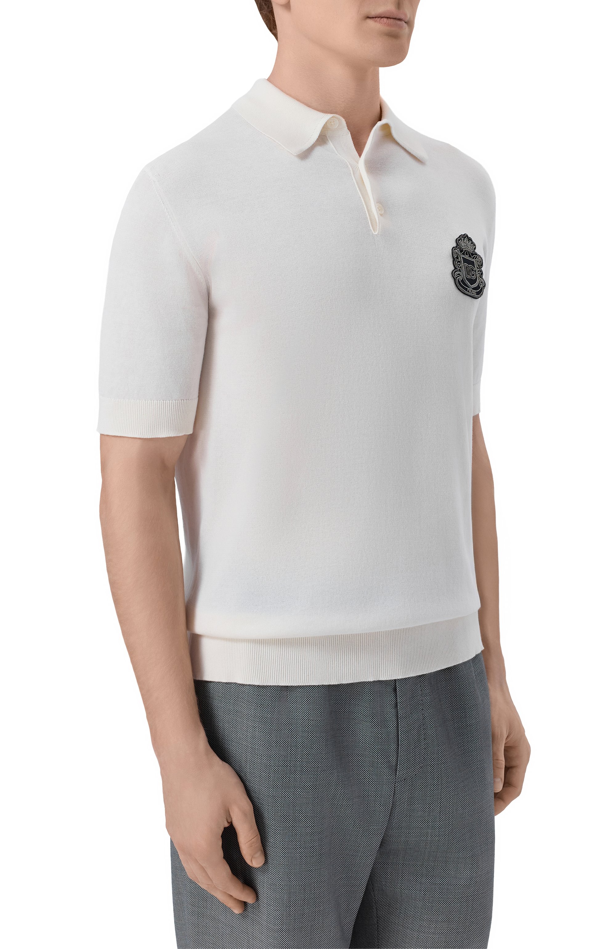 Хлопковое поло DOLCE & GABBANA, арт. GXZ02Z/JBCIU, фото 3