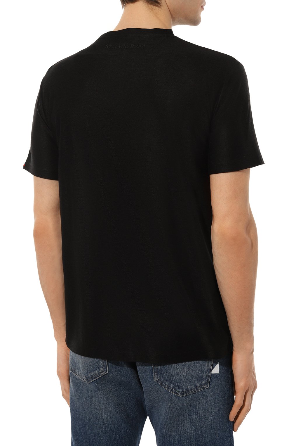 Шелковая футболка STEFANO RICCI, арт. MNH3102170/K0002N, фото 4